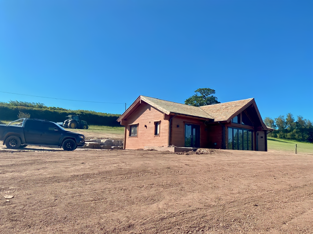 Newport, Wales - Carelian Log Buildings
